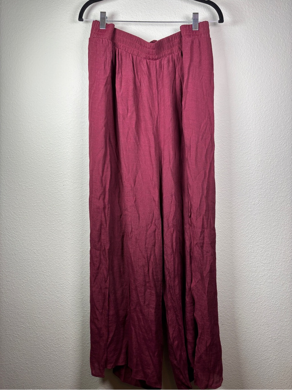 Torrid Size 3 Burgundy Wide Leg Pull On Pants Plus Size